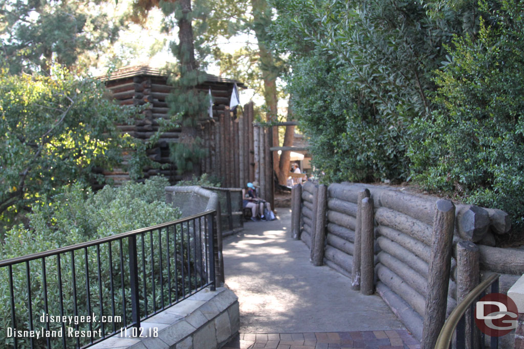 The walkway to Frontierland is open again.