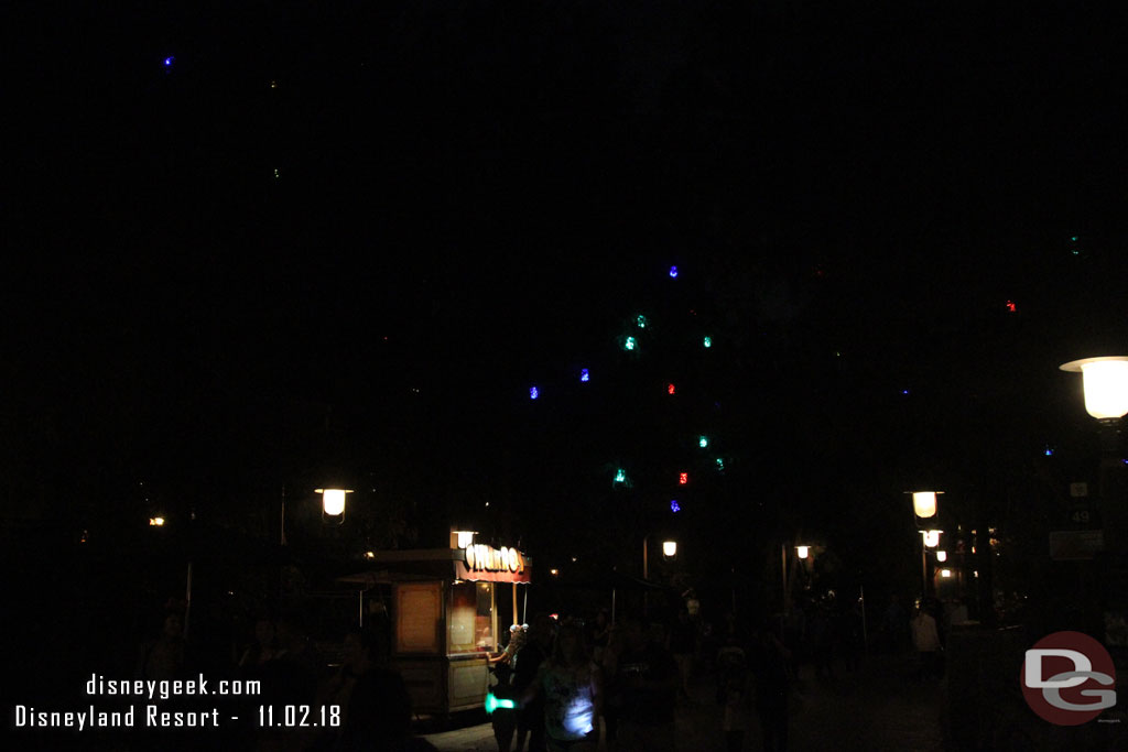 Walking back through the Grizzly Recreation Area after dark.