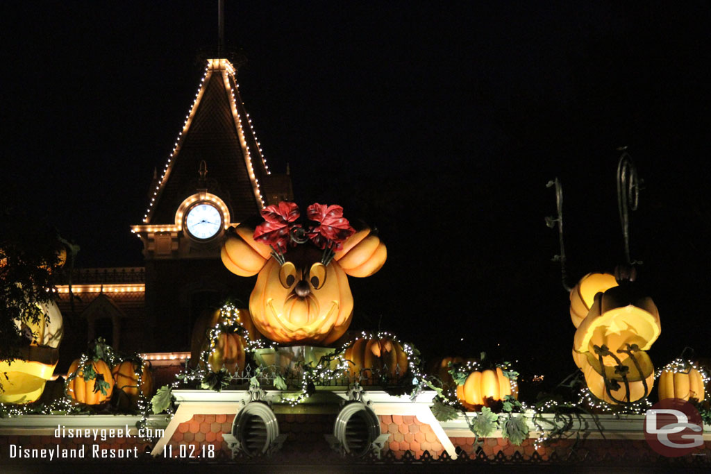 Over at Disneyland the lights were still on for these.