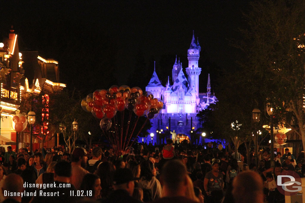 Main Street USA at 8:20pm