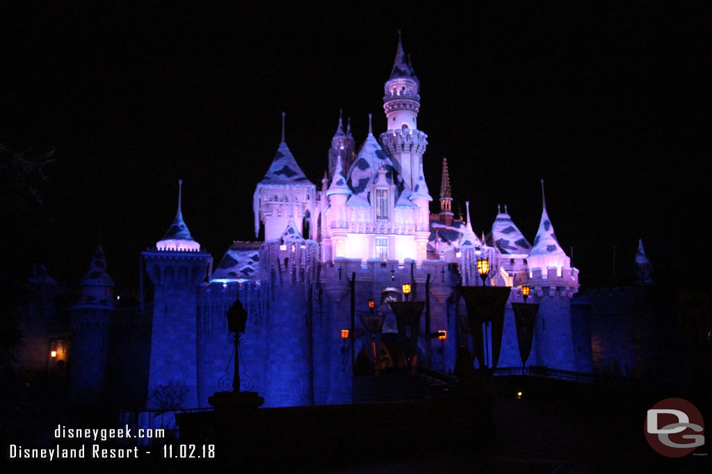 Sleeping Beauty Castle this evening.