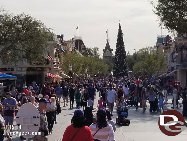 Main Street USA at 12:40pm