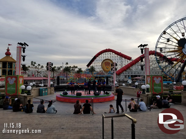 The Sound performing in Paradise Park.