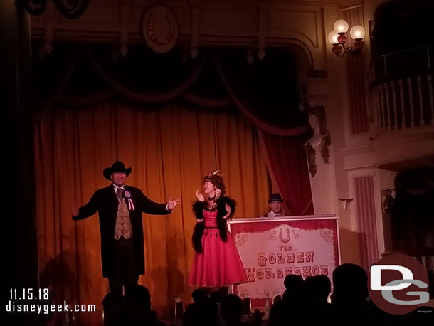 Stopped by the Golden Horseshoe and saw the Laughingstock Co. performance of a Christmas Carol.