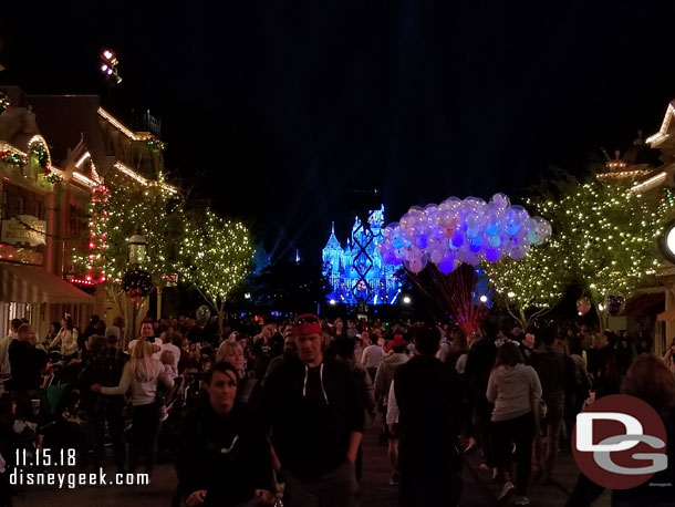 Looking back up Main Street.