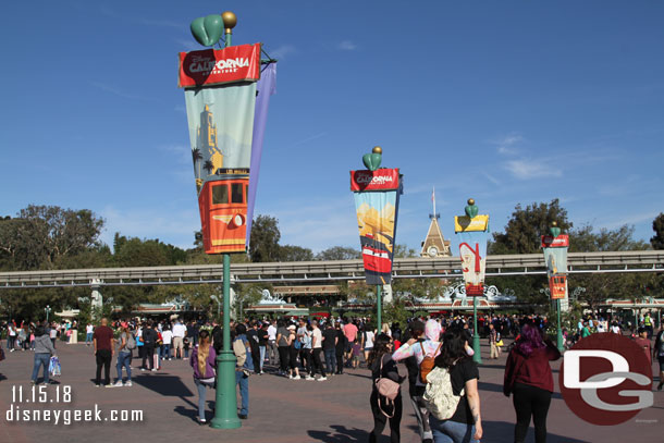 Looking toward Disneyland.