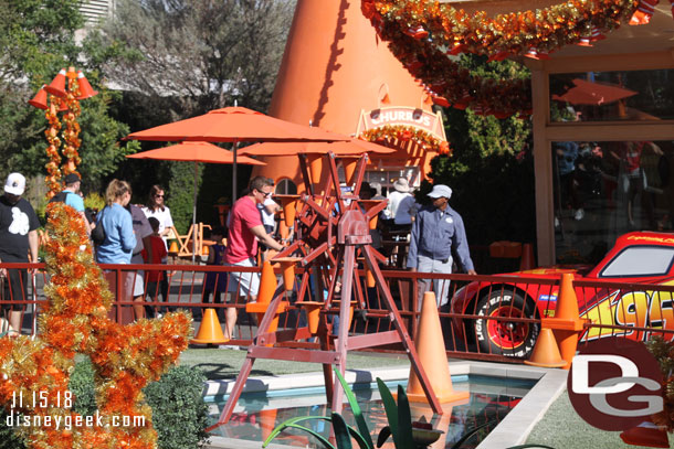 The Cozy Cone Fountain was not running again.