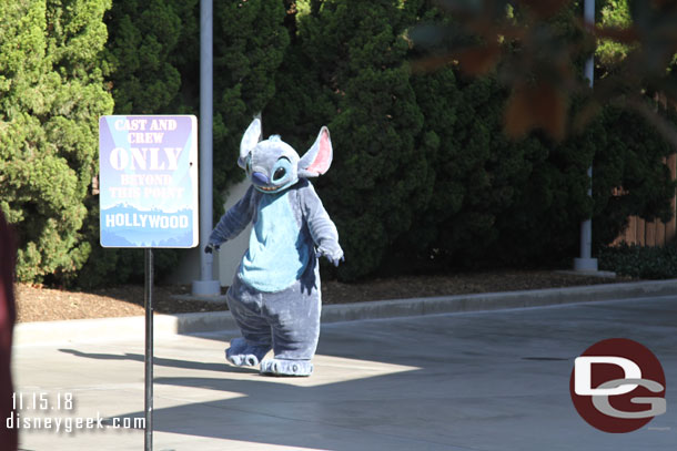 Stitch coming out to meet Disney Visa Cardmembers.