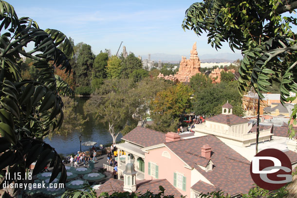 Looking out toward Frontierland and Star Wars: Galaxy's Edge from the tree house.