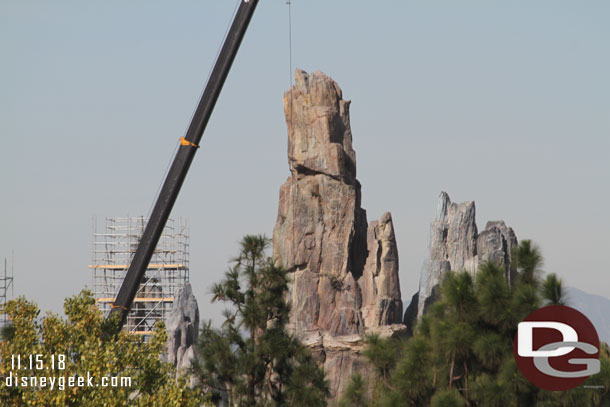 Guessing that crane is in the area of the Millennium Falcon, but hard to tell.