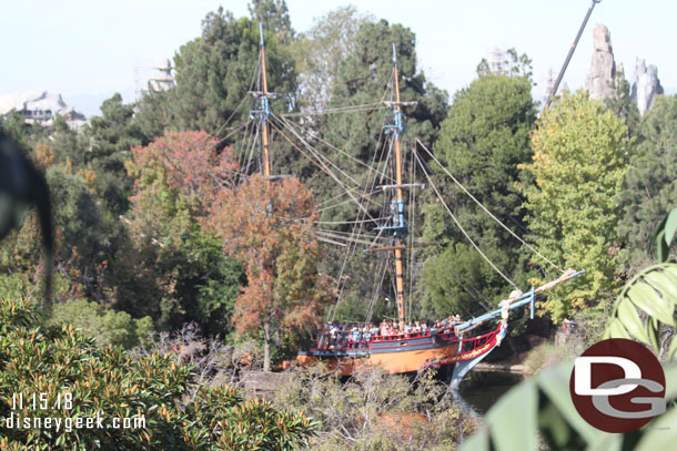 The Mark Twain is closed for renovation so the Columbia is in use today (and with no Fantasmic today there were even night cruises)