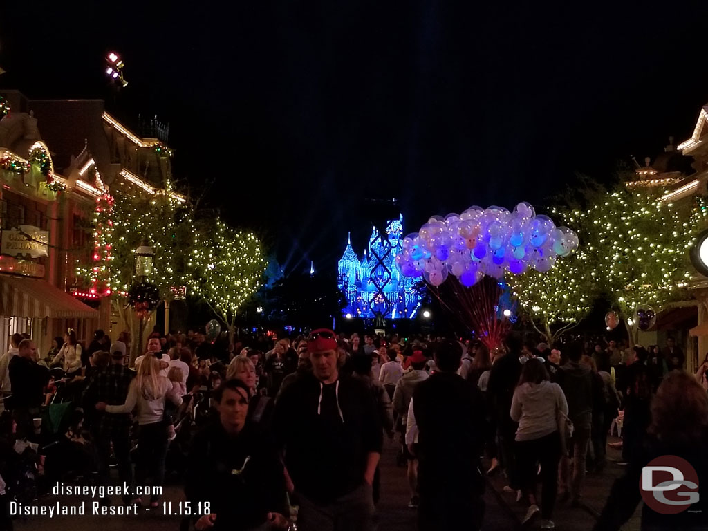 Looking back up Main Street.