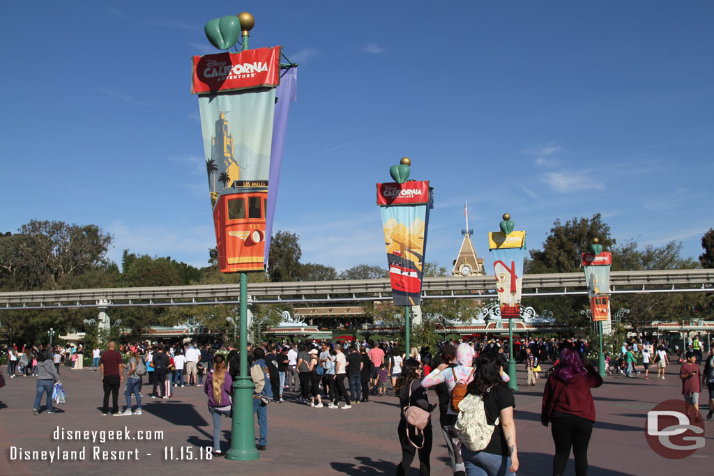 Looking toward Disneyland.