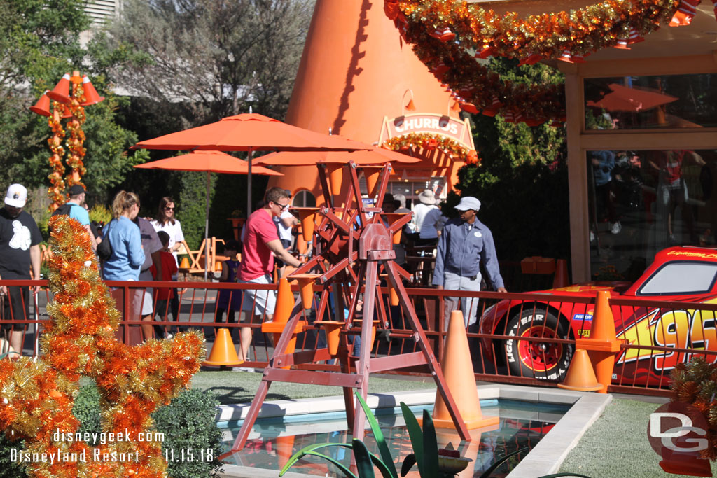 The Cozy Cone Fountain was not running again.