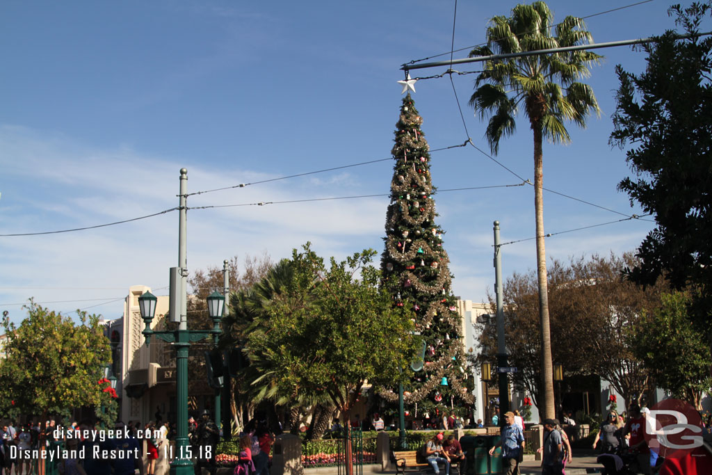 The Buena Vista Street Christmas Tree