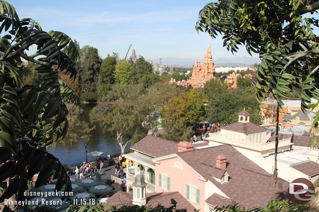 Looking out toward Frontierland and Star Wars: Galaxy