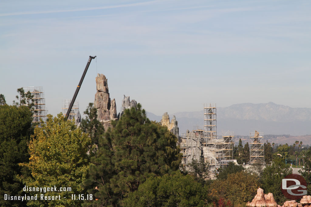 A closer look at the rock formations that will tower above the Black Spire Outpost.