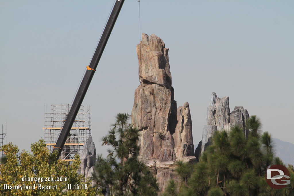 Guessing that crane is in the area of the Millennium Falcon, but hard to tell.