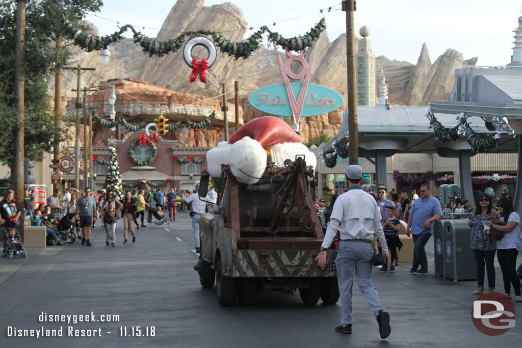 Speaking of Mater.. here is Santa Mater rolling along Route 66