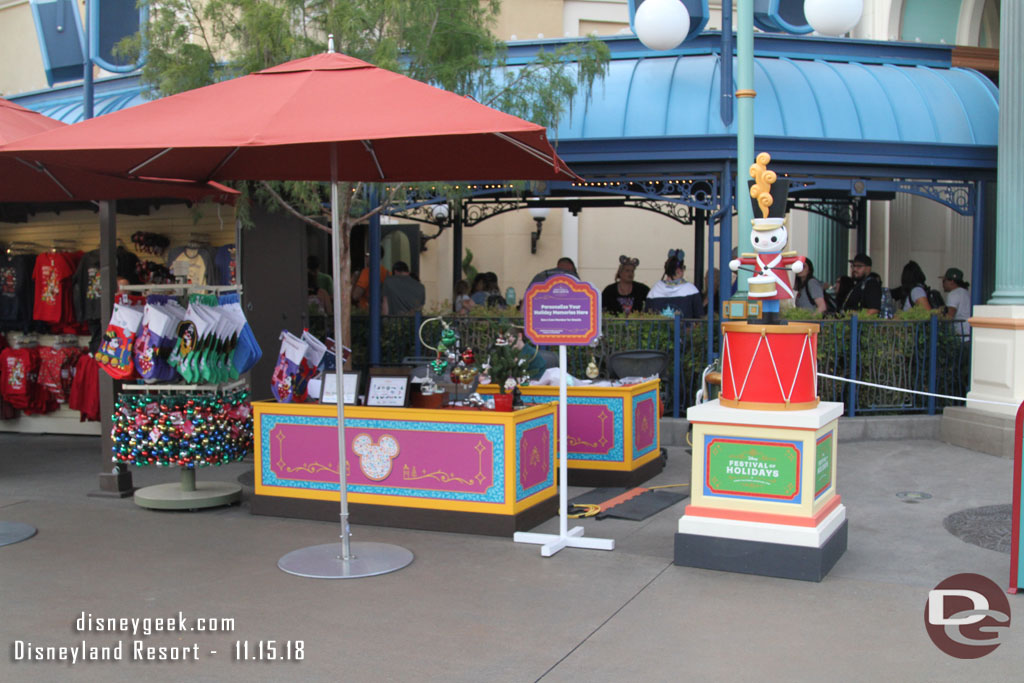 Walking by some of the Festival of Holidays merchandise