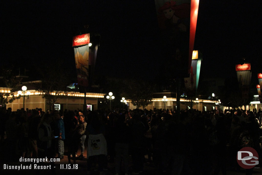 The Esplanade was really busy.  This evening DCA closed at 9pm and a DVC event was taking place then.