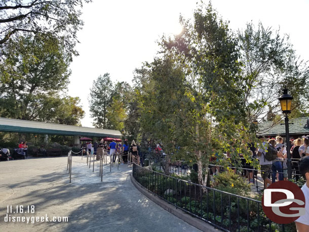 There are now switchbacks for the standby queue and the walkway is slightly wider.  