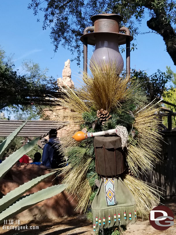 Frontierland Christmas decorations.