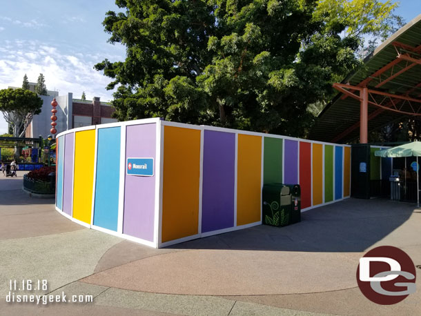 Looks like they are re-configuring the Monorail queue space.