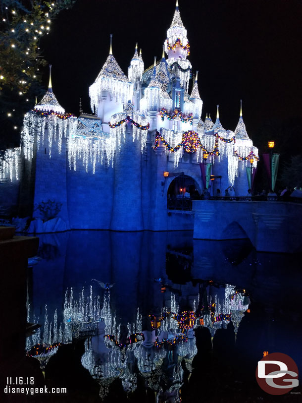 Sleeping Beauty Castle this evening