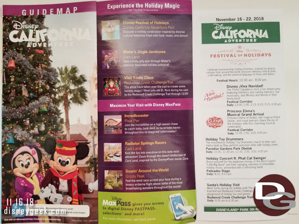 The Disney California Adventure Map and Guide