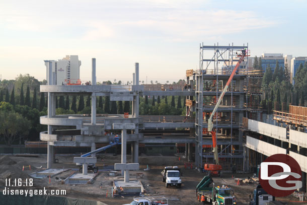 The escalator structure continues to grow.