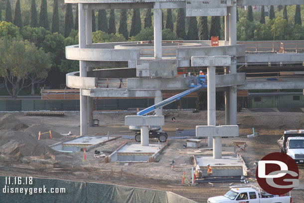 The supports for the escalators themselves look to be complete and close to ready for equipment to be installed.