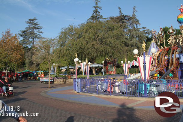 Always fun to see wide open space in Fantasyland.