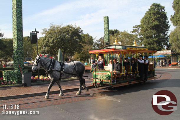 Passing through the hub as a trolley was jingling toward Town Square.