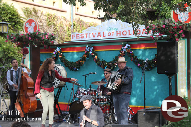 Mostly Kosher performing at the Sonoma Terrace for Festival of Holidays