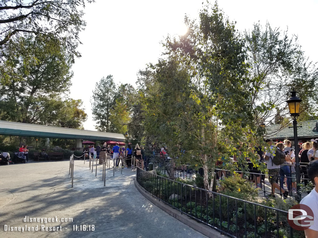 There are now switchbacks for the standby queue and the walkway is slightly wider.  