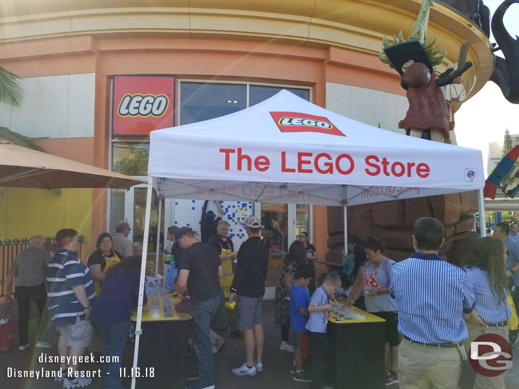 The Lego store is doing a build for Mickeys 90th on Sunday.