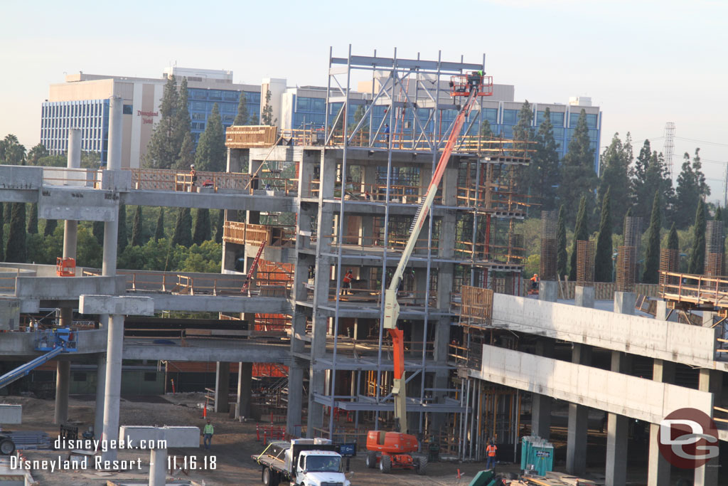 The steel structure continues to take shape, is this for elevators?