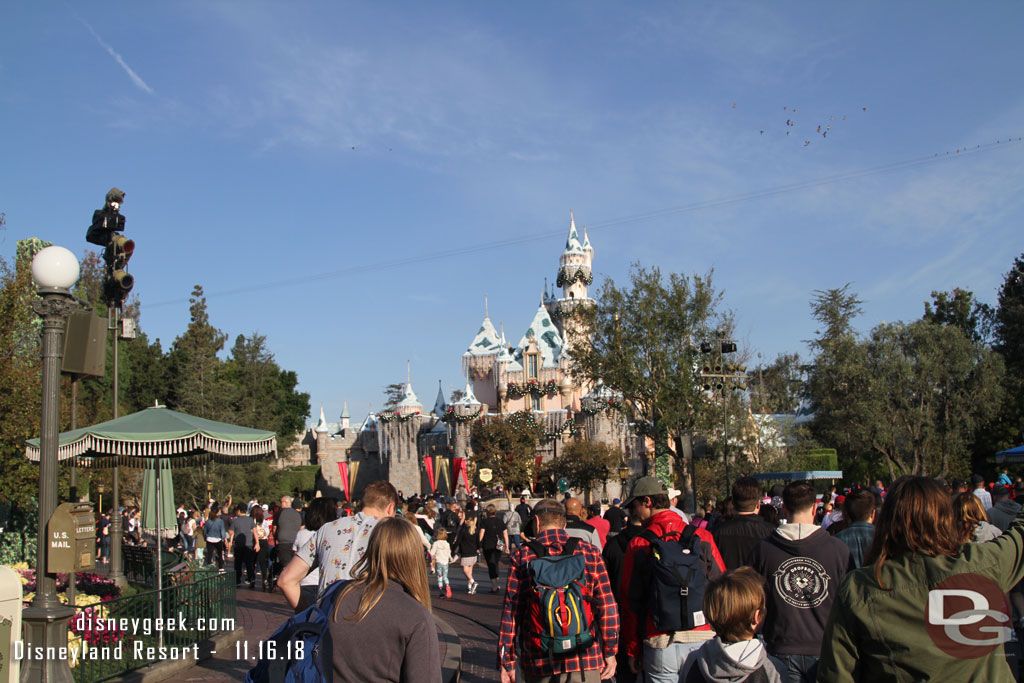 Joining the march toward Fantasyland.