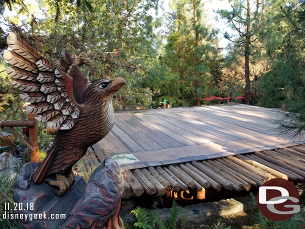 No reindeer landing props on the roof this year.