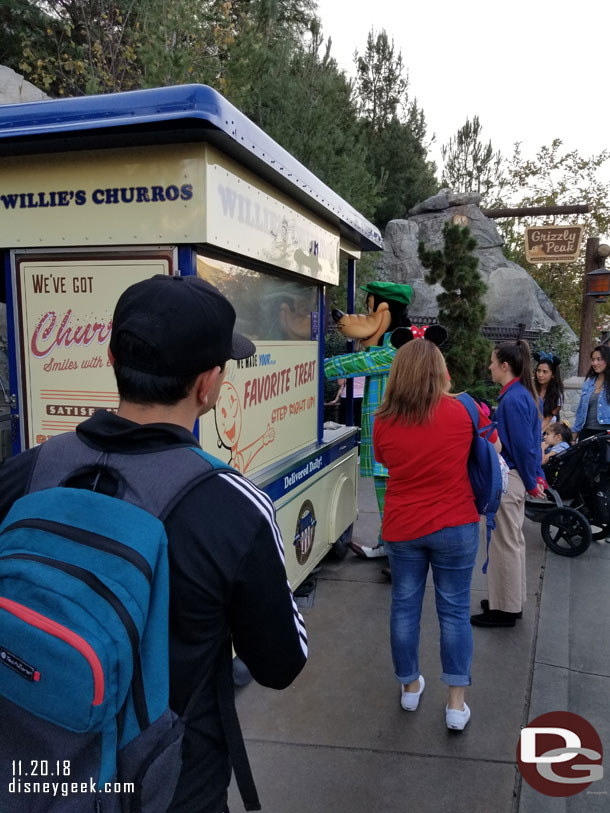 He found a receipt on the counter and wanted a churro.