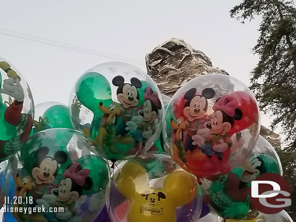 Holiday Balloons at Disneyland