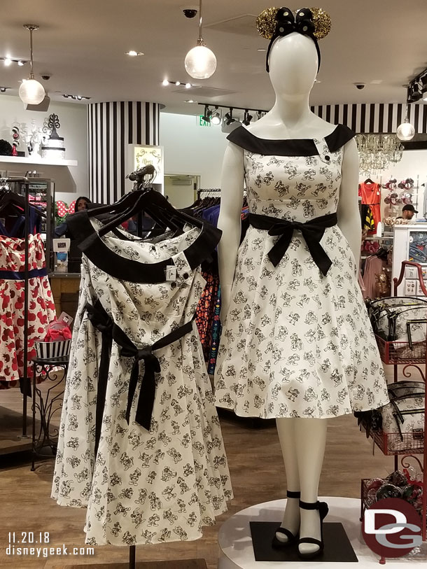 A Mickey Mouse dress at the Disney Dress Shop