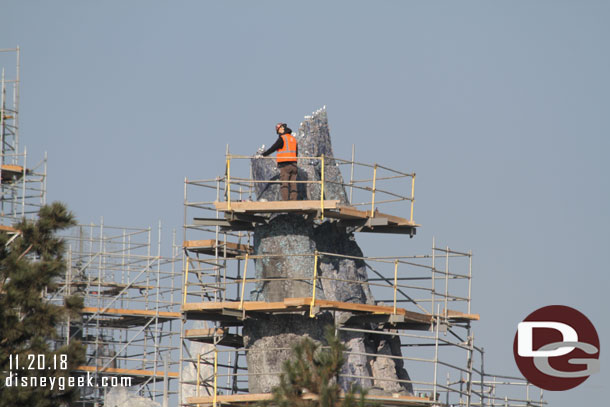 A closer look at some of the spires.