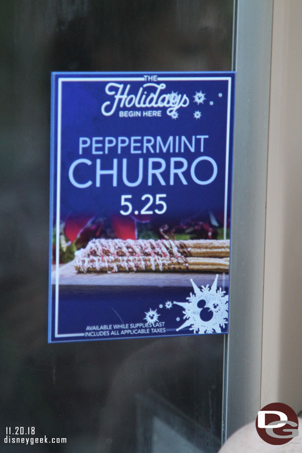 Peppermint Churros for sale along the trail in the Grizzly Recreation Area.