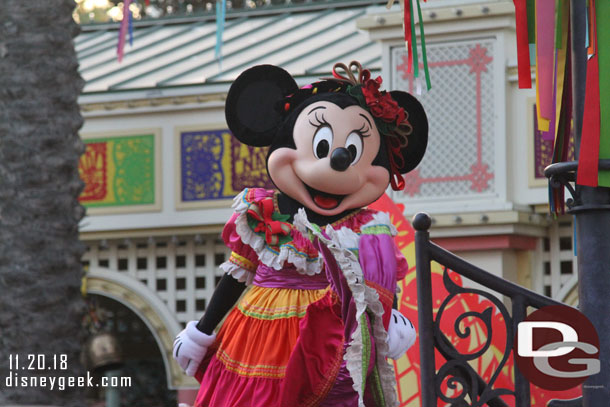 Minnie Mouse in the Viva Navidad! Street Party