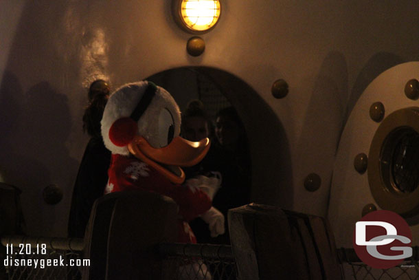 Donald near  his boat.