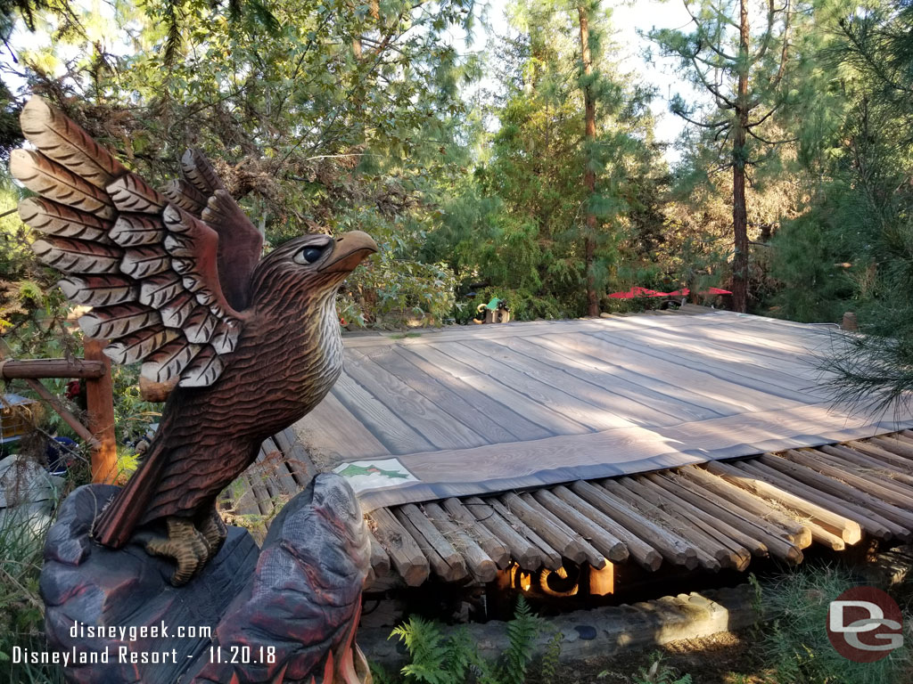 No reindeer landing props on the roof this year.