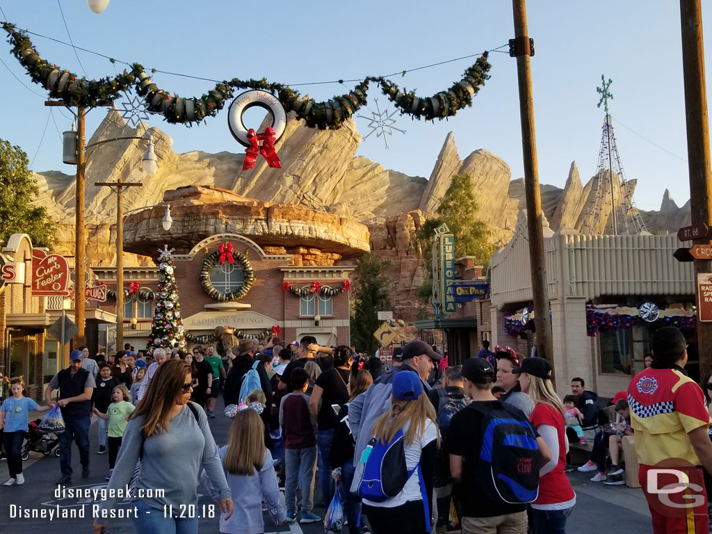 This was the FastPass Return line for Radiator Springs Racers.