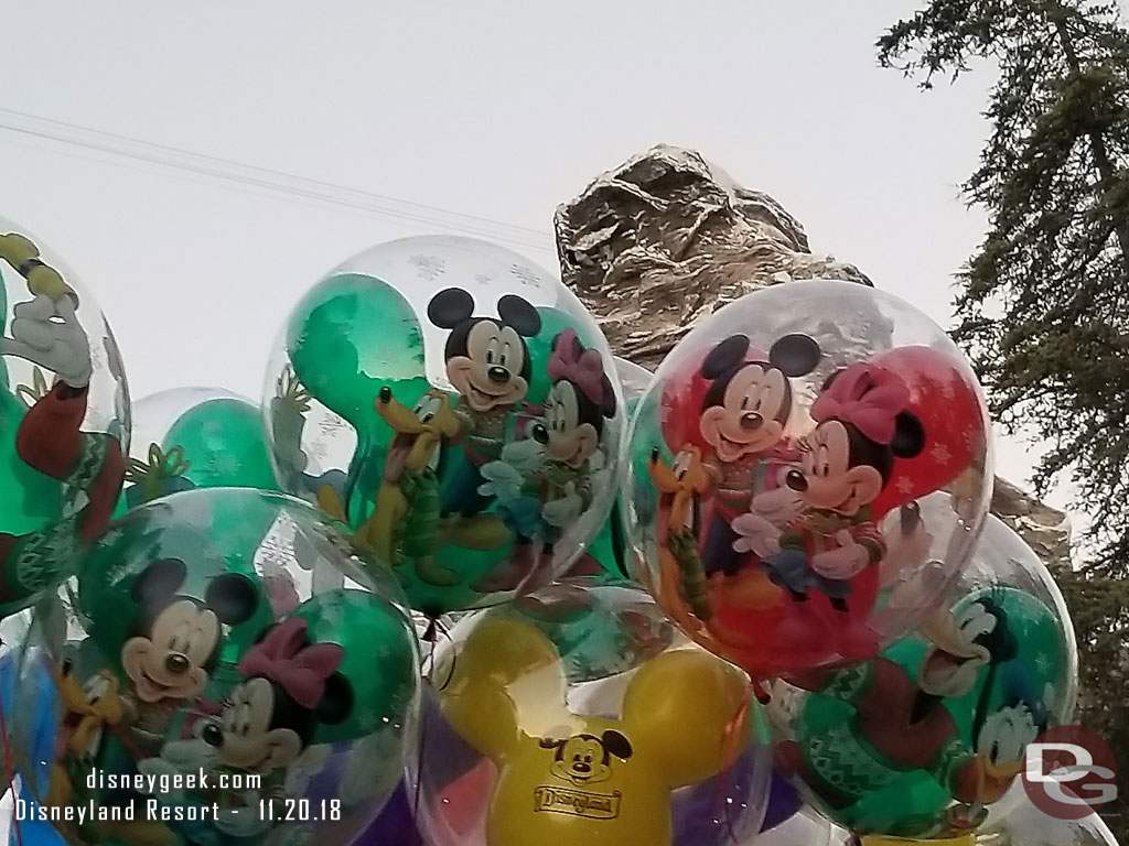 Holiday Balloons at Disneyland